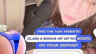 POV Russian Amateur Blowjob in Moving Car