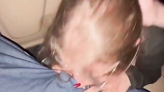 POV Russian Amateur Blowjob in Moving Car