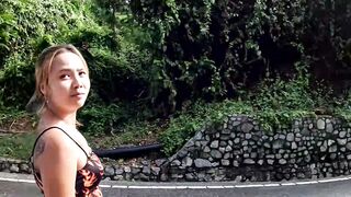 Thai Blonde girlfriend with Long Butt Gets Rough pov Sex