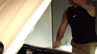 Busty Latina MILF Gets Hardcore Car Sex From Mechanic