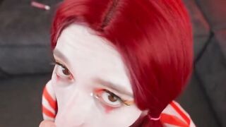 POV Creampie with McDonald's Delivery Girl in Cosplay