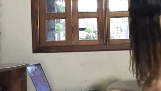 Petite Brazilian Brunette Slurps And Munches In Rough Interracial Sex