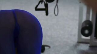 Goddess MILFs Workout and Stroke at the Gym