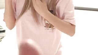 POV Homemade Blowjob From Cute Blonde Asian Babe
