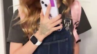POV Creampie with Petite Redhead Teen