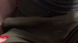 Busty Mature MILF Seduces Shy Man On Couch