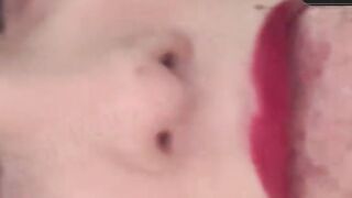 POV Latina MILF Gives Deepthroat Blowjob to Big Dick