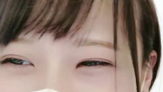Nozomi Masturbates in Black Pantyhose and Face Mask