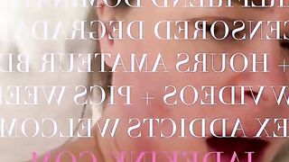 Amateur Fiance Moans and Talks Kinky While Begging for Rough Sex
