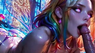 Forest Fairy Delivers a Wild Blowjob and Magical Facial