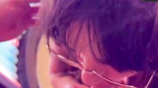 Real Couple's Tanning Booth First Time Bang-Out Ends With Milk Shower