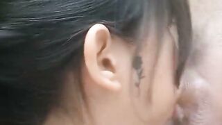 Latina Babe Delivers Sloppy Deep Throat Blowjob With Facial Cumshot