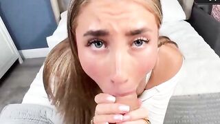 Lily Phillips Receives Danny D's Massive Cock in British POV Blowjob