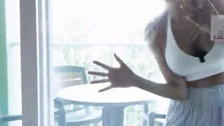 BBW MILF Gets Pounded on the Balcony