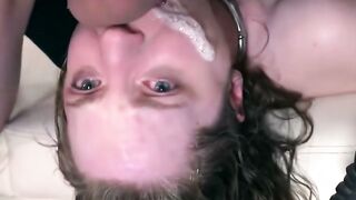 Thirsty City Slut Drinks Piss During Intense Double Penetration