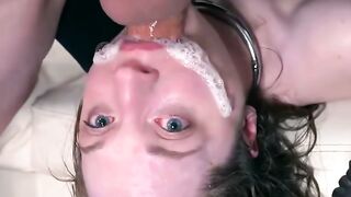 Thirsty City Slut Drinks Piss During Intense Double Penetration
