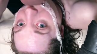 Thirsty City Slut Drinks Piss During Intense Double Penetration