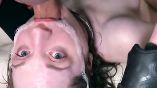 Thirsty City Slut Drinks Piss During Intense Double Penetration
