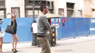 Brunette Gabor & Princess Donna's Public Bondage & Bar Sex