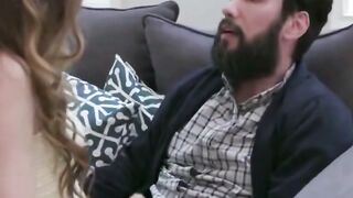 Stepdaughter Satisfies Her Stepdad With a Thick Cumshot