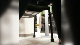 Beauty Cougar Uses Sex Toy Inside College Library