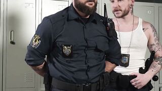 Captain Colt Greets Heath Halo with Billy Club and Hard Fuck