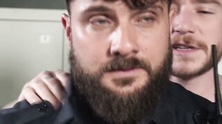 Captain Colt Greets Heath Halo with Billy Club and Hard Fuck