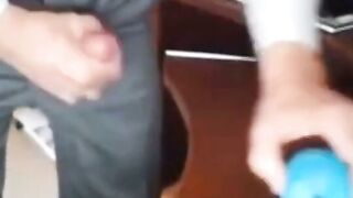 Mature Daddy Suits Up for Solo Masturbation