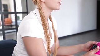 Petite 18-Year-Old college girl Cheats with Friend for Harsh Creampie