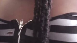 Ebony Teen Swallows Big Cock Before Hardcore Anal