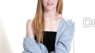 Petite Redhead Madi Collins Pleasures Her Sweet Pussy
