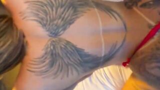 Verified Amateurs: Large Plump Bootie Platinum Blonde with Tattoos