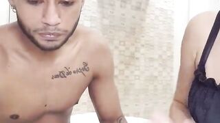 Petite Brazilian Babe Rides Stepbrother's Big Cock in Hardcore Amateur Sex