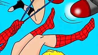 Spiderman and Spidergirl Hentai Orgy
