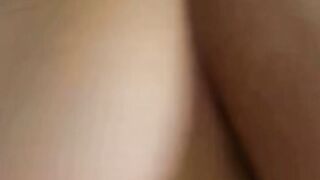 Blonde Blowjob Close-Up with Black Thong and Long Nails