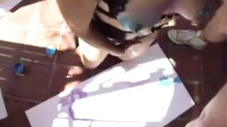 Asuka Deepthroats Thick Dick for Messy Creampie in Anal Sex