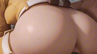 Masked Ninjas Cover April O'Neil in Sticky Facials