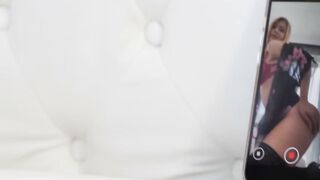 Sharon White Sucks Thomas Stone's Big Dick in Red Lingerie