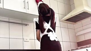 Latina Maid Amberzinha Gets Rode on Her Fat Ass