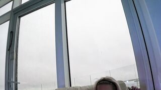 Petite Blonde Masturbates Solo with Huge Dildos in Pink Room