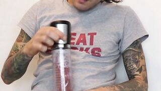 Christoph Clark's Tattooed Stud Cocks Cumshot on Camera