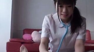 Japanese Lovely Teen in Tights Gives Pleasure