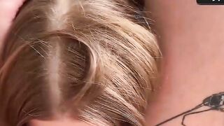 Blonde Stepsis in Ripped Denim Gets Her Tight Ass Slammed Hard