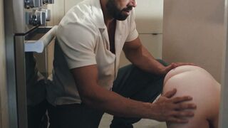 MILF Maddie Wren Gets Doggy Style Fuck by Stepbrother in Kitchen