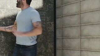 Brother locks husband outside to fuck his stuck sister
