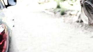 Petite Blonde Teen Aubrey Sinclair Gets Licensed by Her Driving Instructor Outdoors
