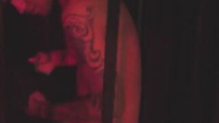 Latina MILF Mistress Whips Tattooed Stud in Red Cage