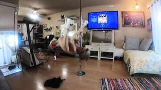 A Homemade Pole Dance for a Fan (I Pole Dance