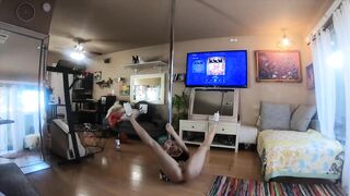 A Homemade Pole Dance for a Fan (I Pole Dance