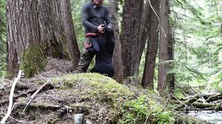 Cheating Black Gf Fucking inside the Woods by Mt Rainier.